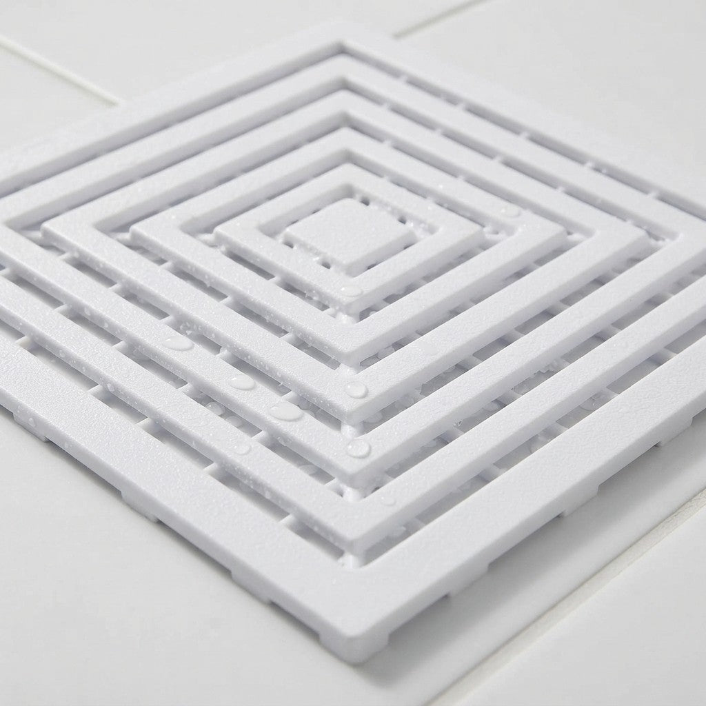2 SETS OF PLASTIC SHOWER STEPS CM. 60x60 WHITE