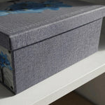 LOT DE 4 BOÎTES DE CONTENTION EN CARTON GAIN DE PLACE 50 X 40 X 25 CM POUR LINGE, OBJETS OU VÊTEMENTS