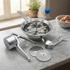 Set Cucina per Passatelli e Passaverdure e spremiaglio in Acciaio e Alluminio