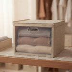 Scatola Portaoggetti TNT Pieghevole con Finestra Trasparente – Organizer Armadio Ideabox