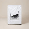 PVC Washing Machine Cover with Zipper - White N407