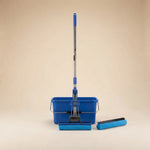 Set Pulizia Pavimento Super Mop con Secchio rettangolare e ricambio spugna