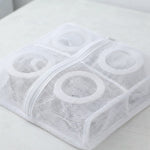 Rete Lavaggio Scarpe Lavatrice 2 Scomparti 32x29x12cm