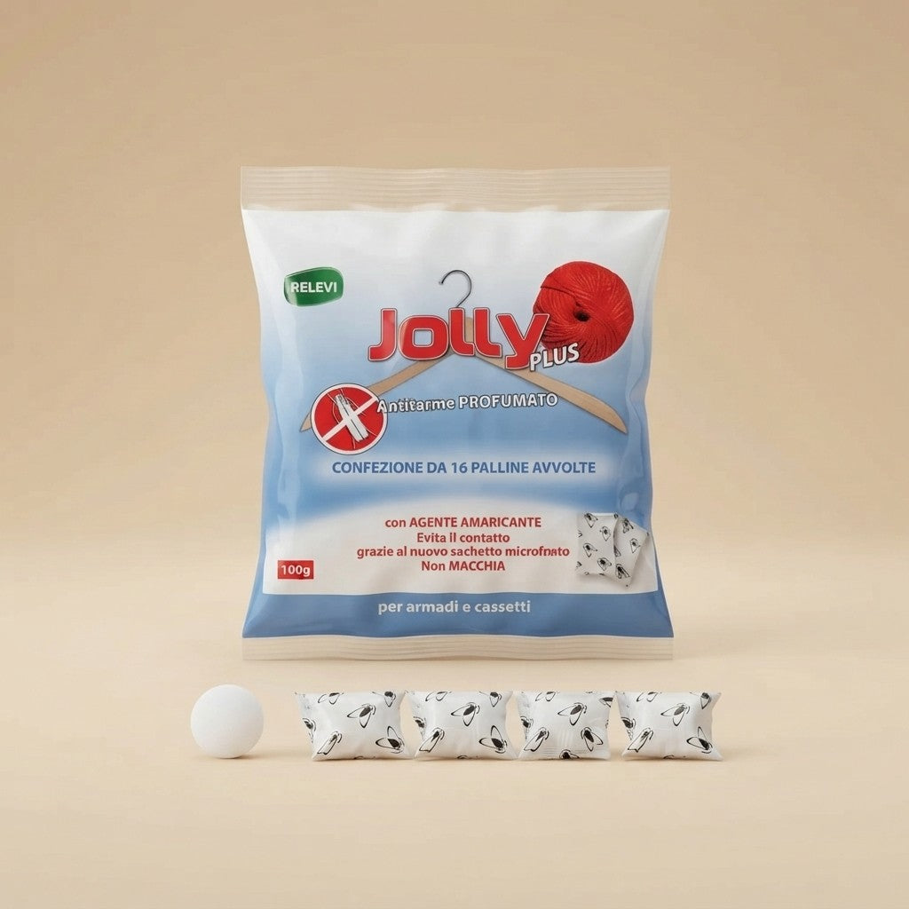 Antitarme Profumato Jolly Plus 16 Bustine 100g Per Armadio e Cassetti