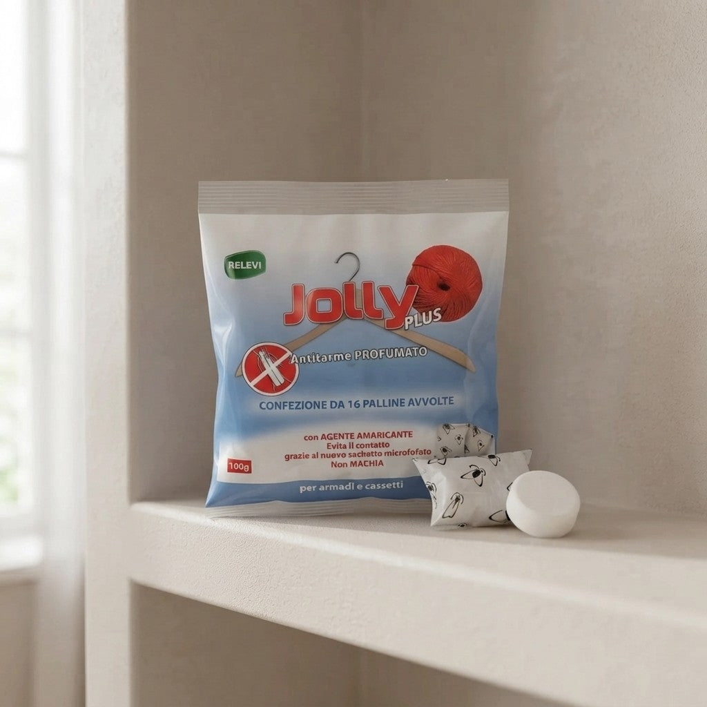 Antitarme Profumato Jolly Plus 16 Bustine 100g Per Armadio e Cassetti