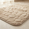 Tappetino Bagno Antiscivolo Morbidoso Stone 60x40 cm – Tortora o Grigio Scuro