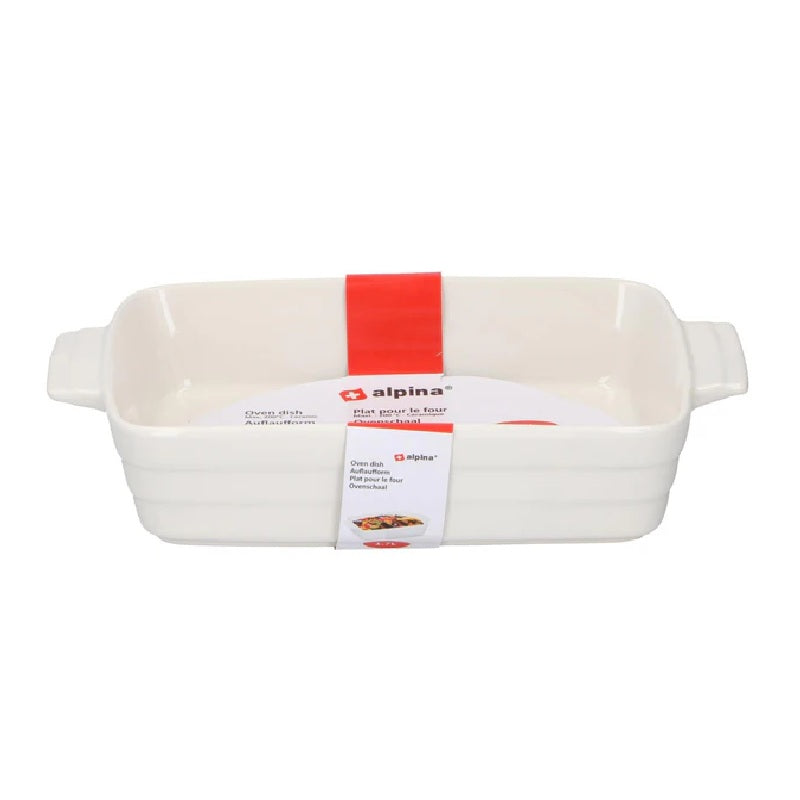 Pirofila Ceramica Rettangolare 30x18.5x6 cm 1.7L - Teglia da Forno Lavastoviglie