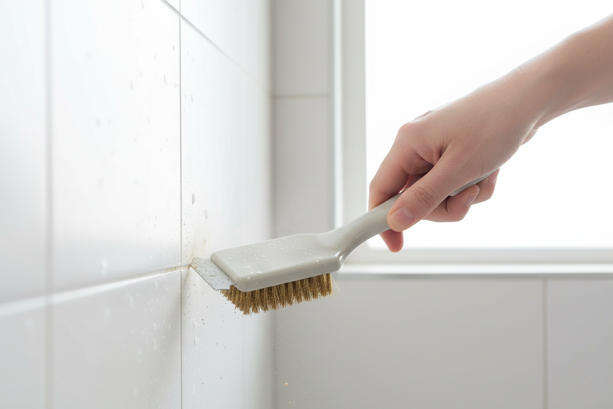 Pulizia fughe bagno