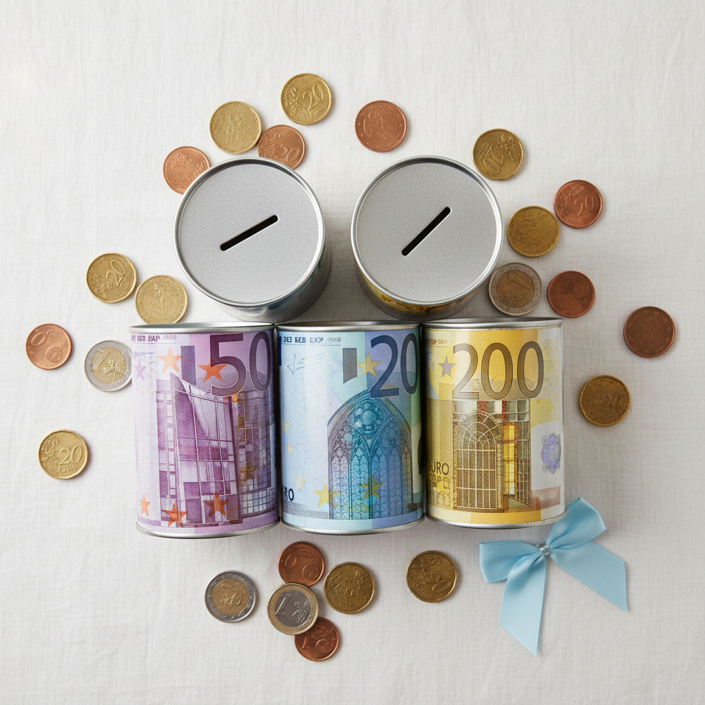 Salvadanaio Euro – Flatlay