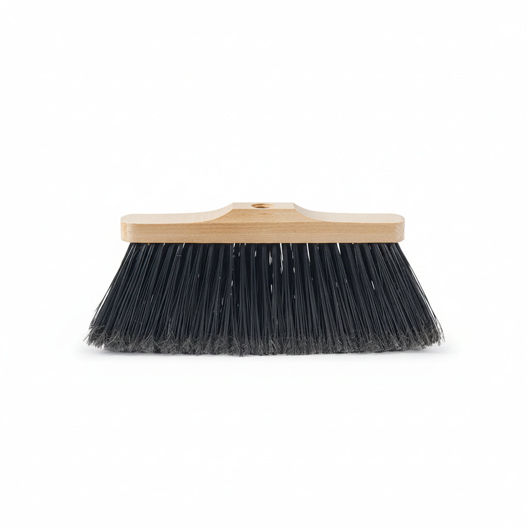 Scopa Industriale da Esterno in Legno | 28-33 cm | Piumata o Liscia – FercasaShop®