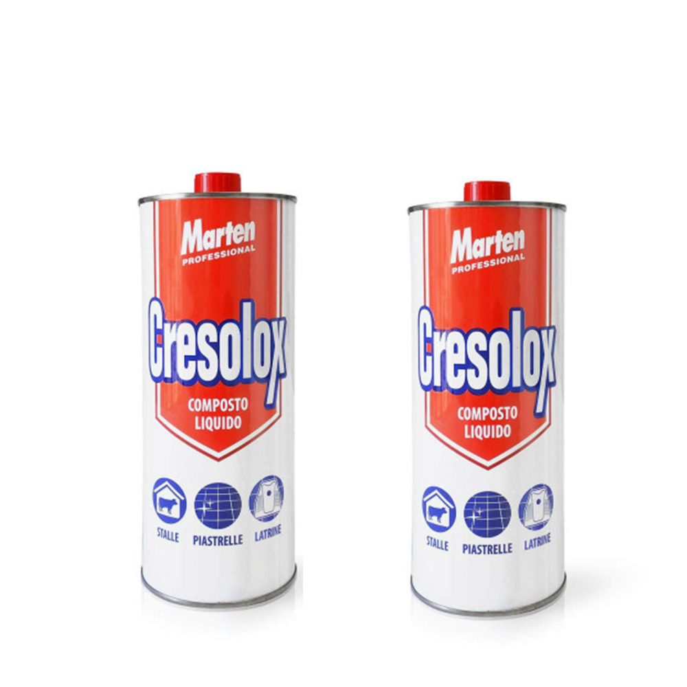 Cresolox Creolina Marten Désinfectant Professionnel 1 Litre - Nettoyant Liquide pour Environnements