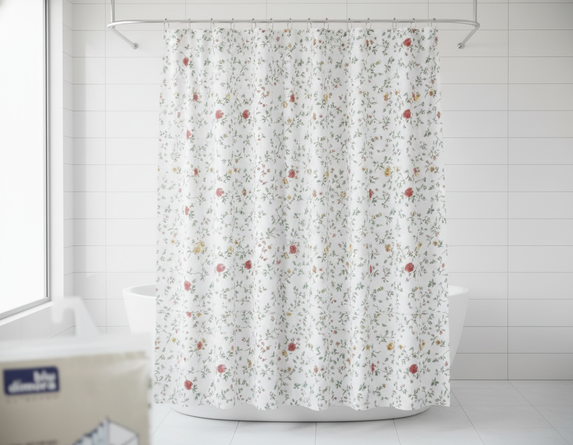 Shower Curtain with 16 GANGI 240X200 CM.