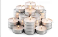 Candele Tealight 100pz Durata 4h Cera Paraffina Bianca