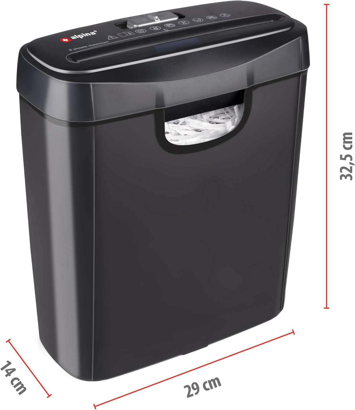 Distruggi Documenti 190W Trituratore Carte Alpina